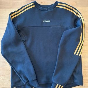 IVY PARK Drip 2.2 Black Crewneck Sweatshirt